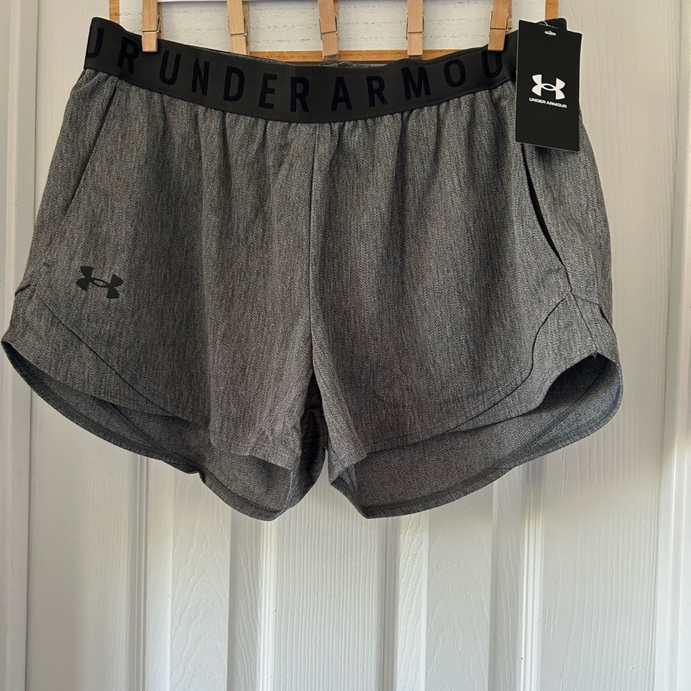 Under Armour Women's Heathered Gray Athletic Shorts